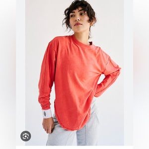 Women's Coral Long Sleeve Top